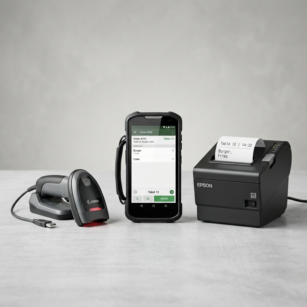 Comanderas WiFi, Impresoras de tickets y Lectores