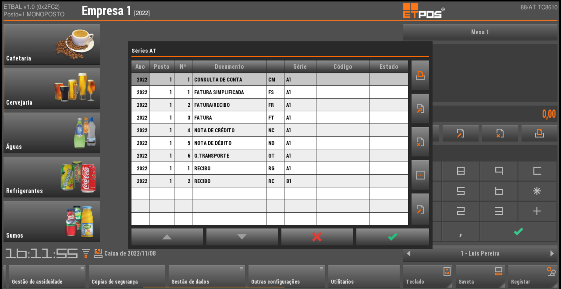 Interfaz de Control de Pesaje ETPOS